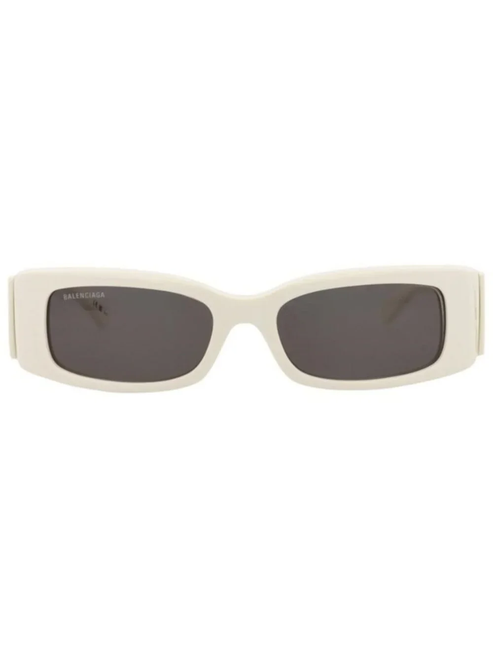 New Balenciaga Womens Square/Rectangle White White Grey Fashion Designer Sunglas